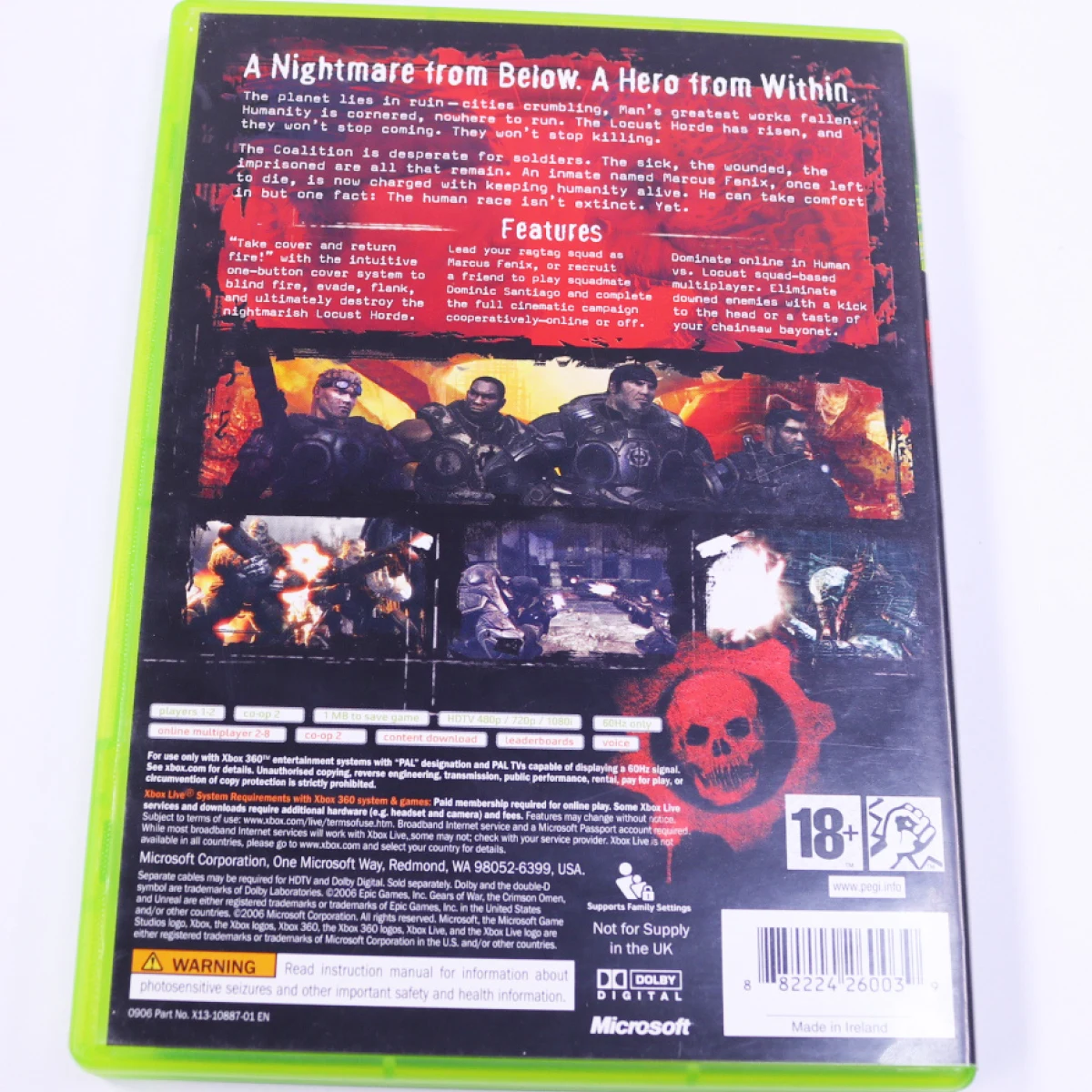 Xbox 360 - Gears of War - productfoto 2