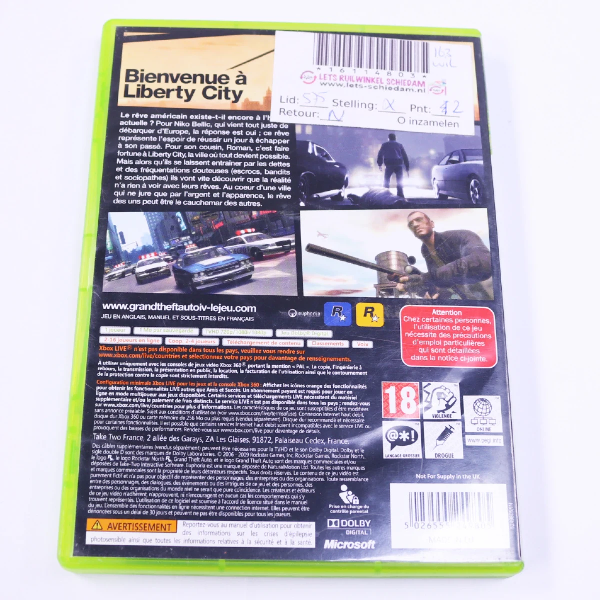 Xbox 360 - Grand Theft Auto IV [Classics] - productfoto 2