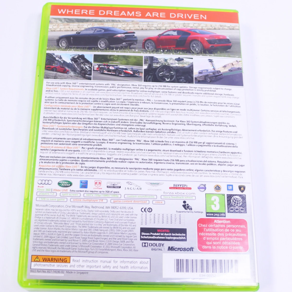 Xbox 360 - Forza Motorsport 3 - productfoto 2