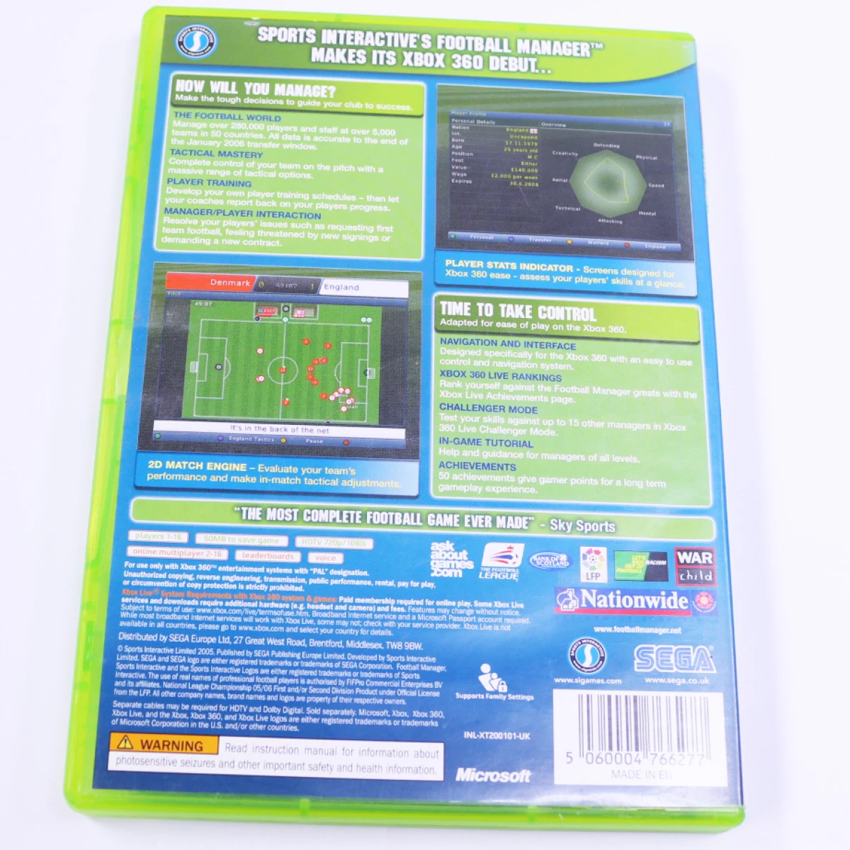 Xbox 360 - Football Manager 2006 - productfoto 2