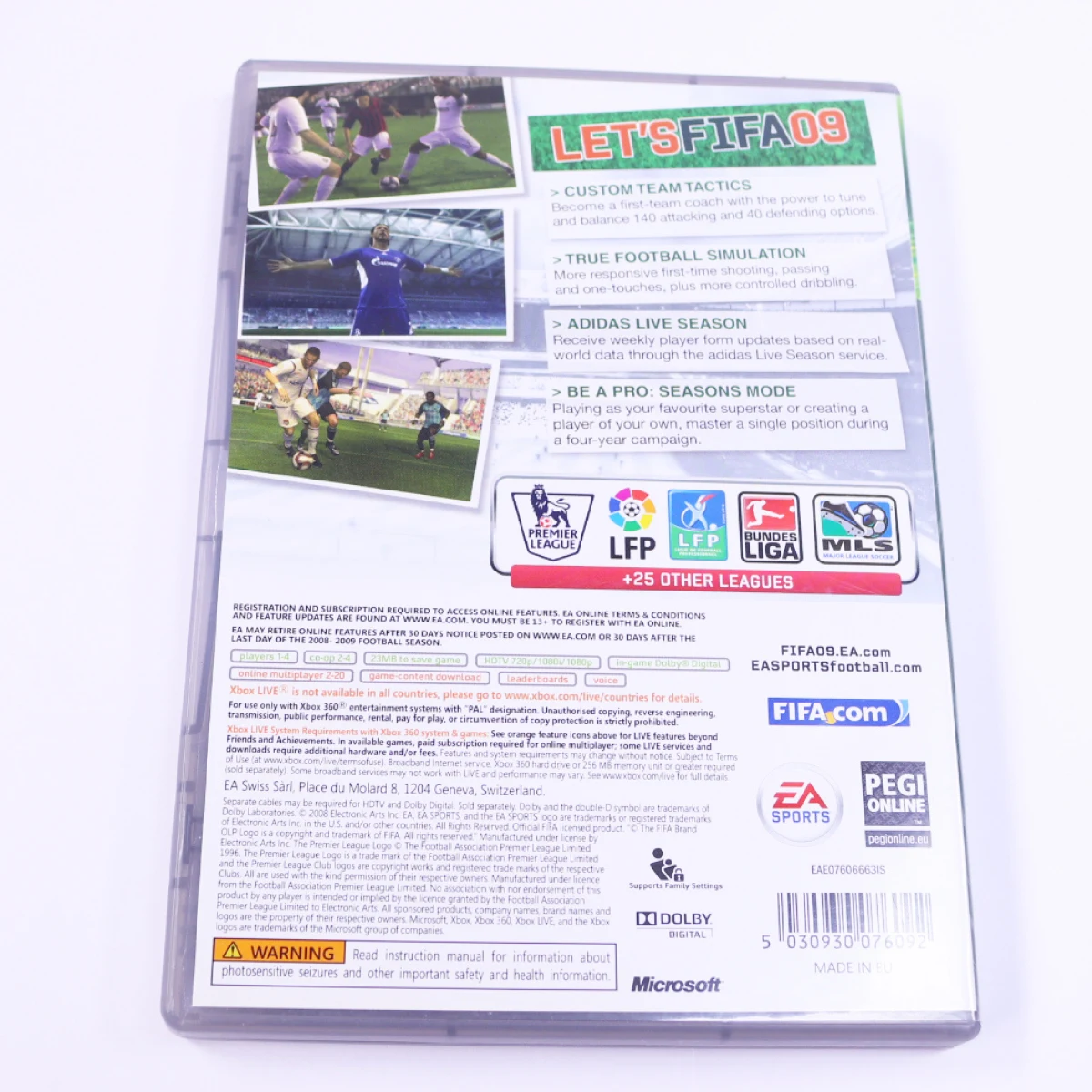 Xbox 360 - FIFA Soccer 09 [Classics] - productfoto 2