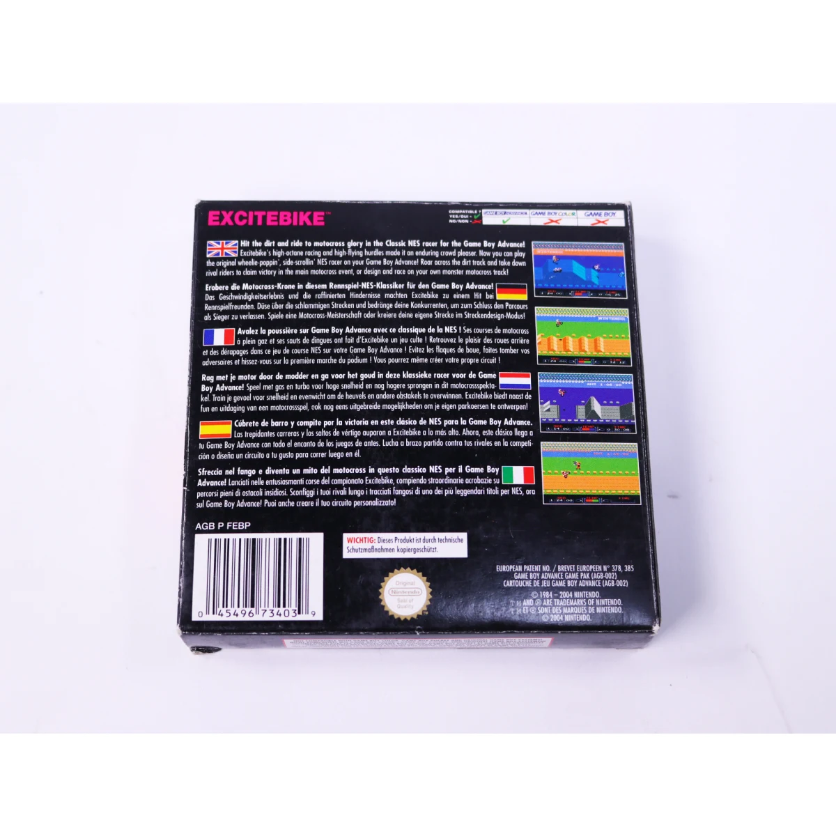 Game Boy Advance - Excitebike NES Classics - Boxed CIB - productfoto 4