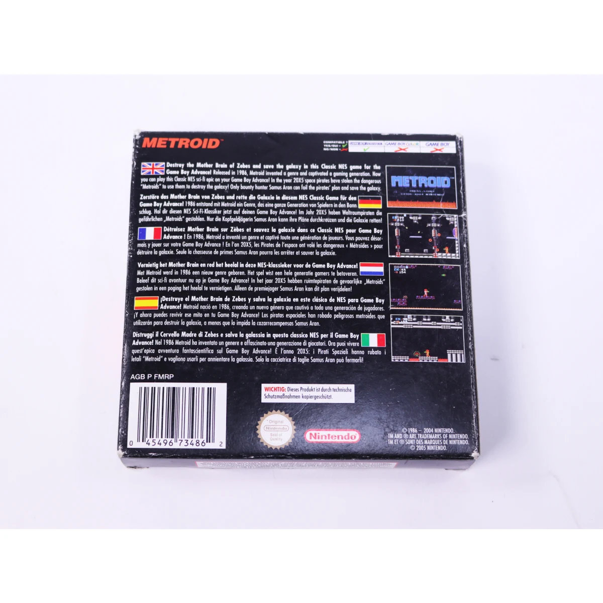 Game Boy Advance - Metroid NES Classics - Boxed CIB - productfoto 4