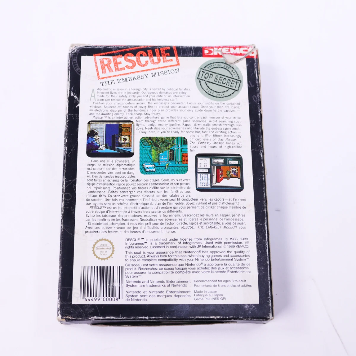 NES - Rescue The Embassy Mission - Boxed - productfoto 4