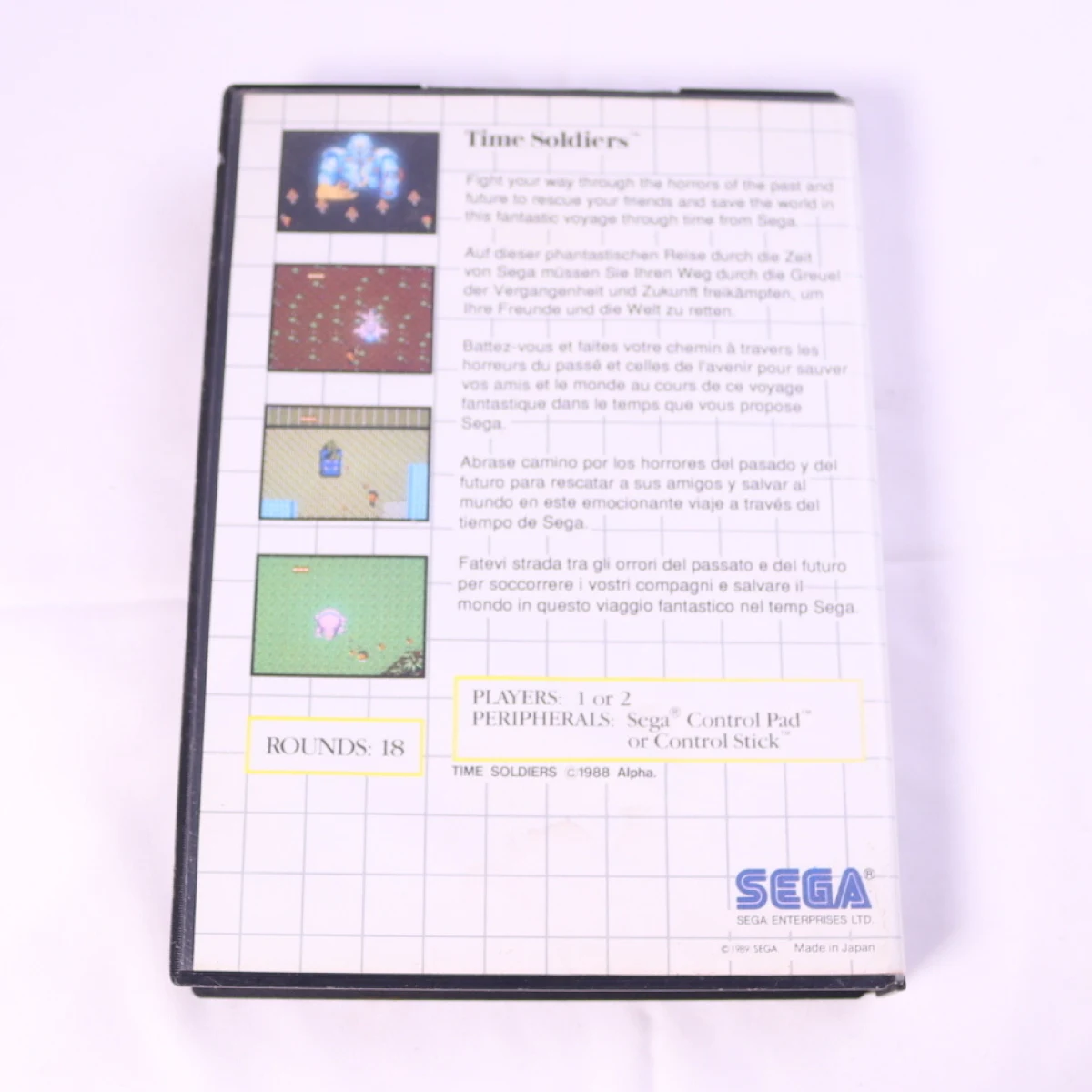 SEGA Master System - Time Soldiers [No Manual] - productfoto 2