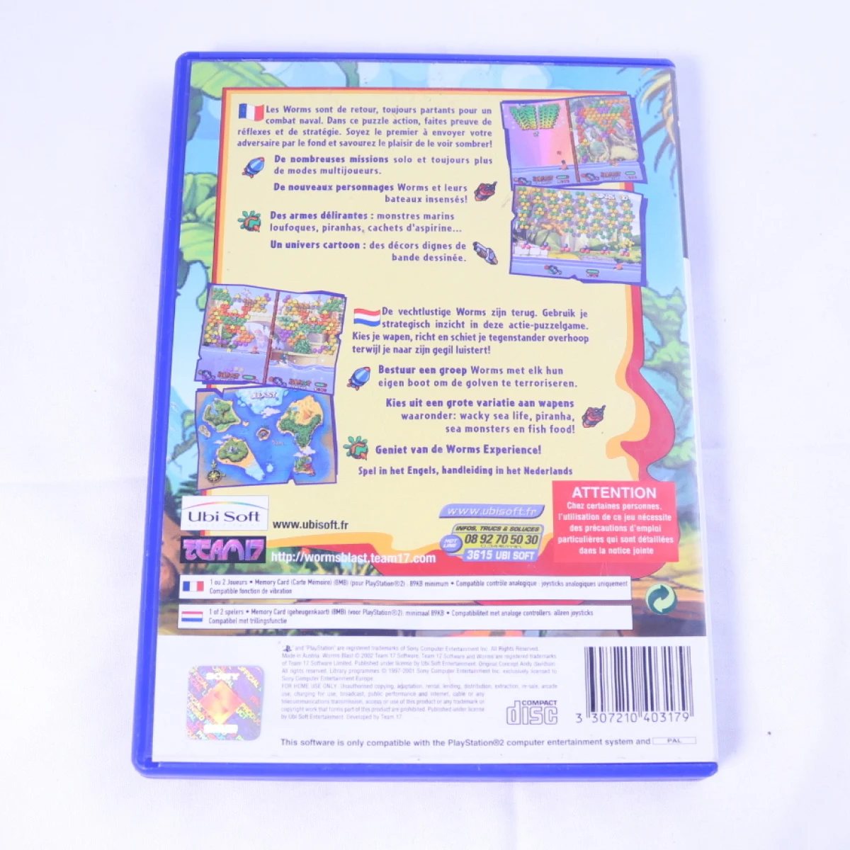 PlayStation 2 - Worms Blast - productfoto 3