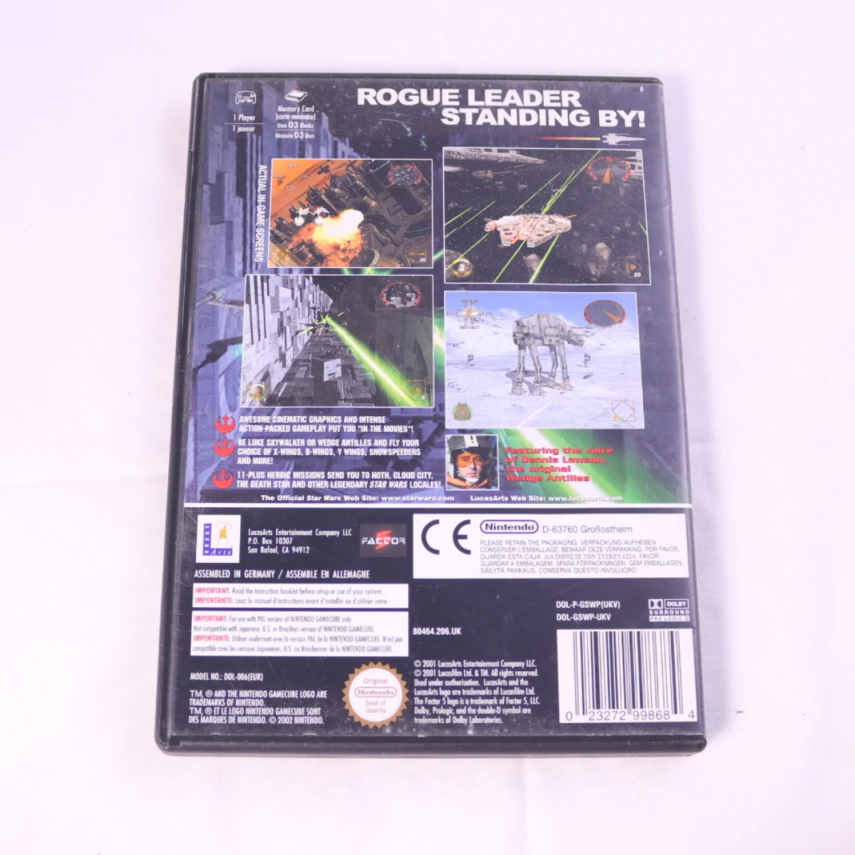 GameCube - Star Wars Rogue Leader: Rogue Squadron II - productfoto 2