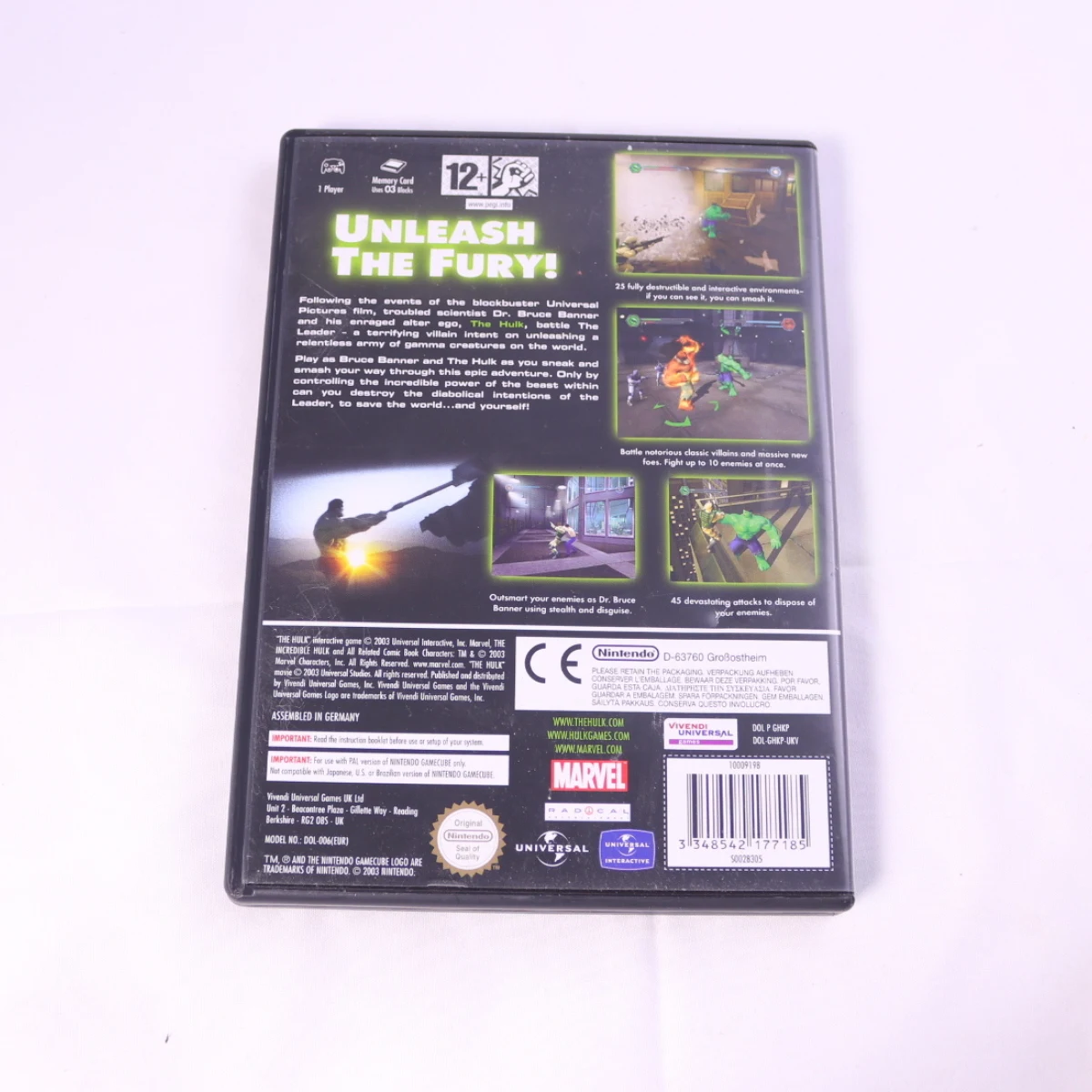 GameCube - The Incredible Hulk: Ultimate Destruction - productfoto 2