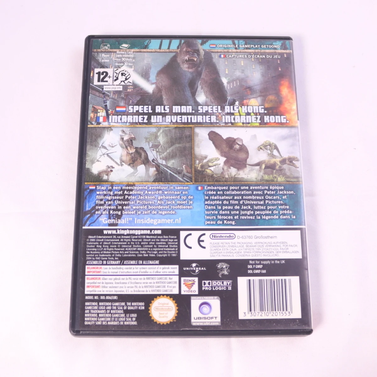 GameCube - Peter Jackson's King Kong - The Official Game Of The Movie - productfoto 2