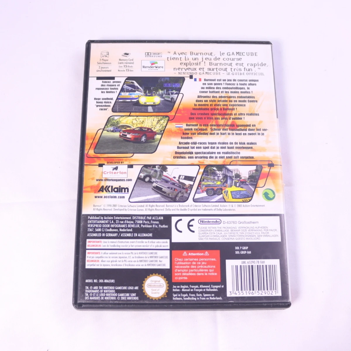 GameCube - Burnout - productfoto 2
