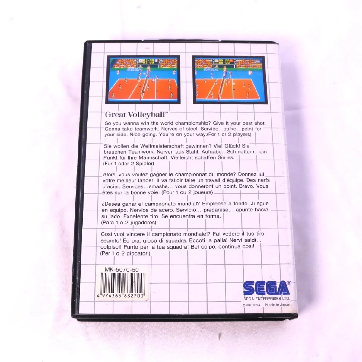 SEGA Master System - Great Volleyball [No Manual] - productfoto 2