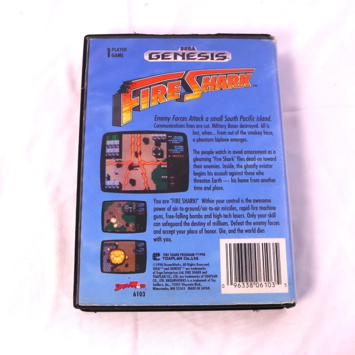 SEGA Genesis - Fire Shark [No Manual] - Toaplan - productfoto 2