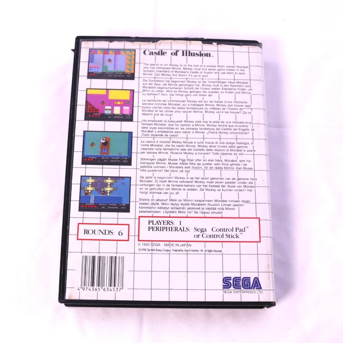 SEGA Master System - Castle of Illusion Starring Mickey Mouse [No Manual] - productfoto 2
