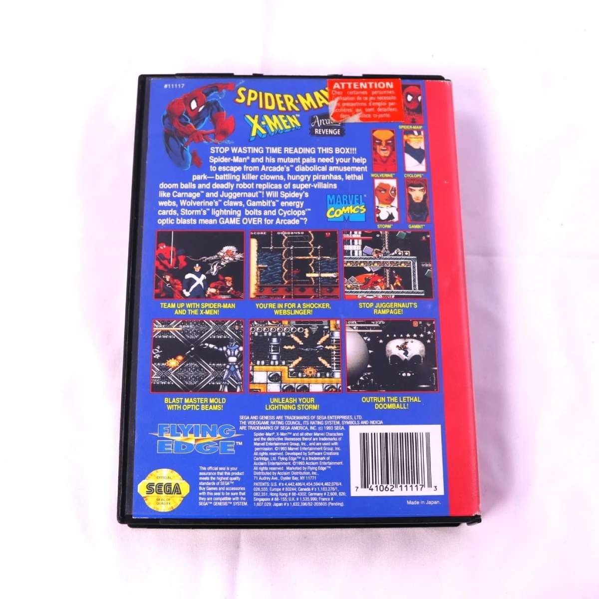SEGA Genesis - Spider-Man/X-Men: Arcade's Revenge [No Manual] - productfoto 2