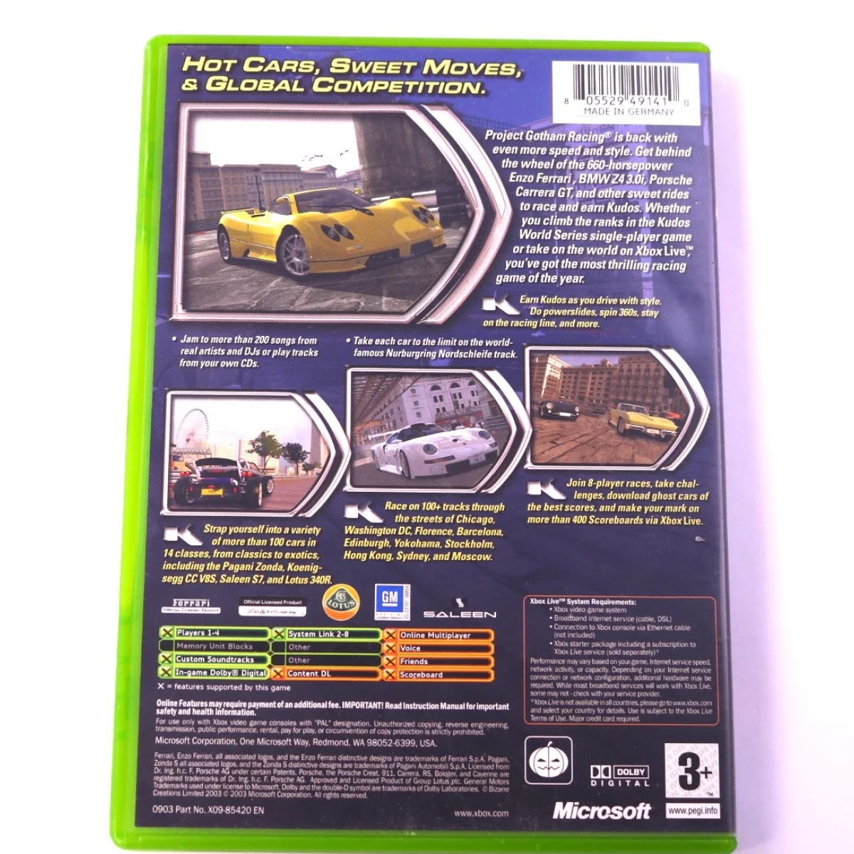 Xbox Classic - Project Gotham Racing 2 - productfoto 2