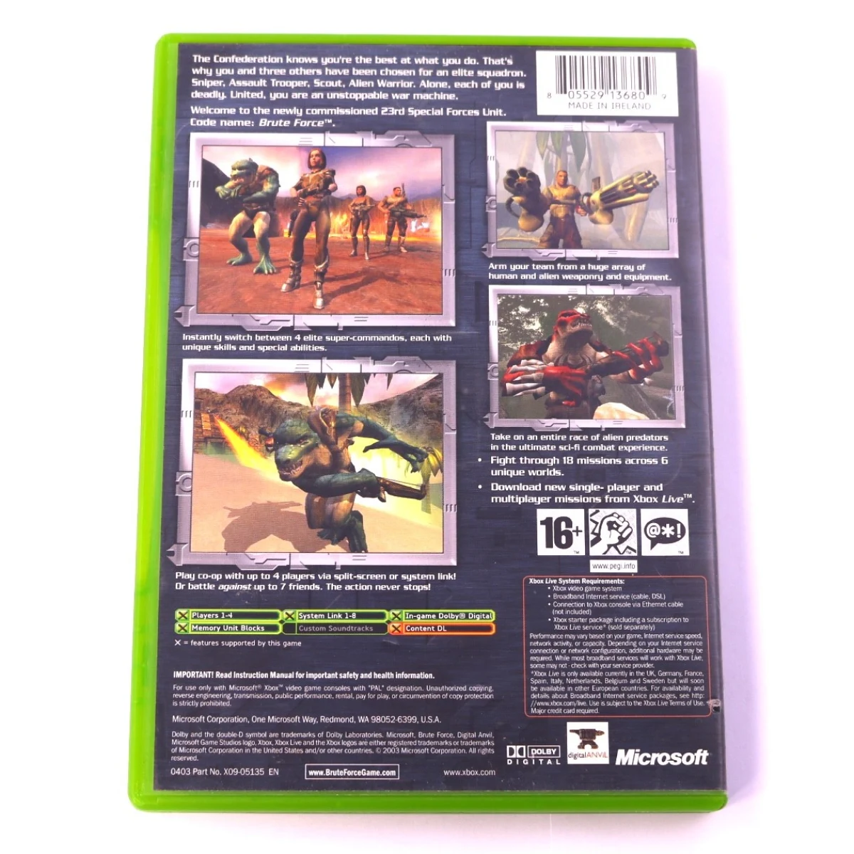 Xbox Classic - Brute Force - Digital Anvil - productfoto 2
