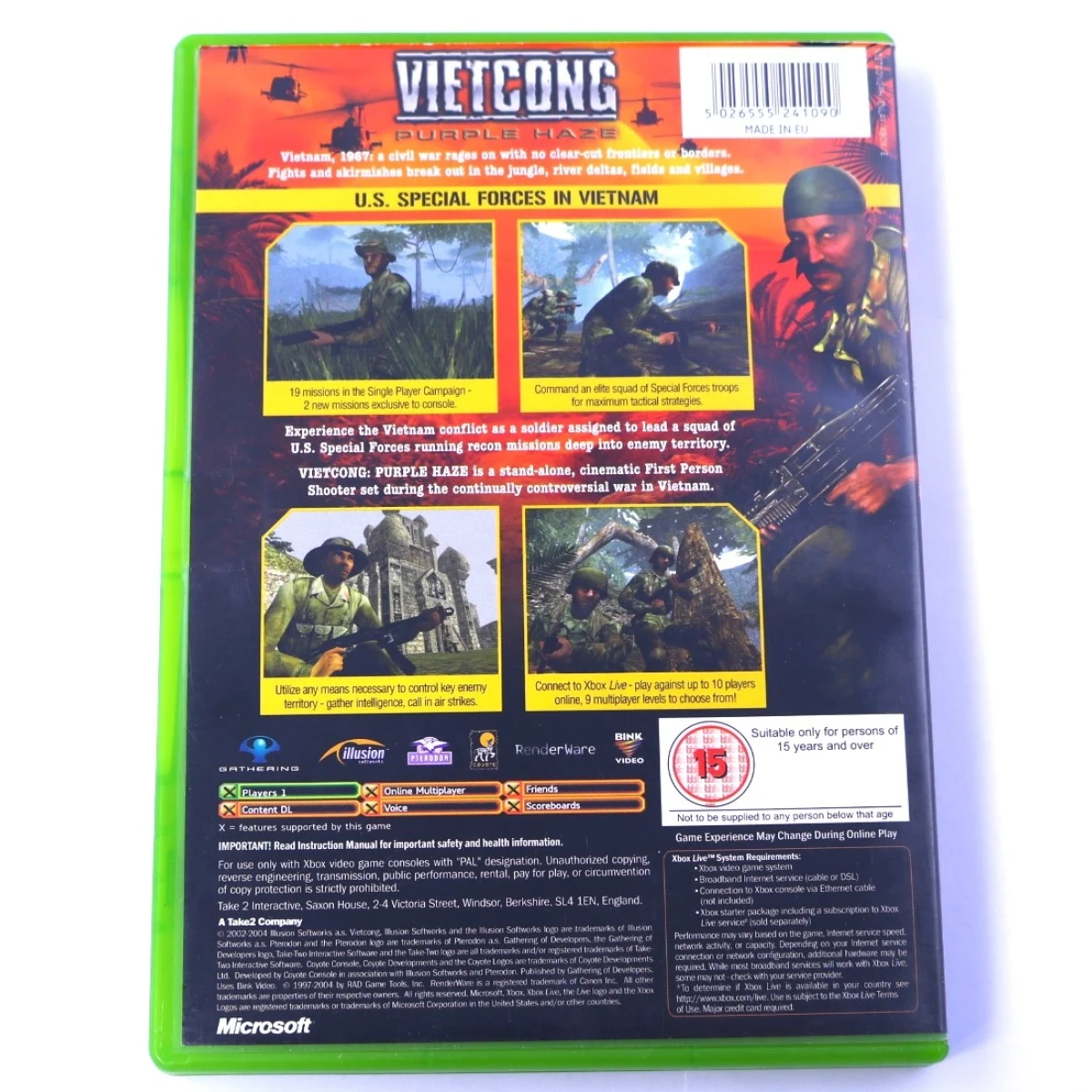 Xbox Classic - Vietcong: Purple Haze - productfoto 2