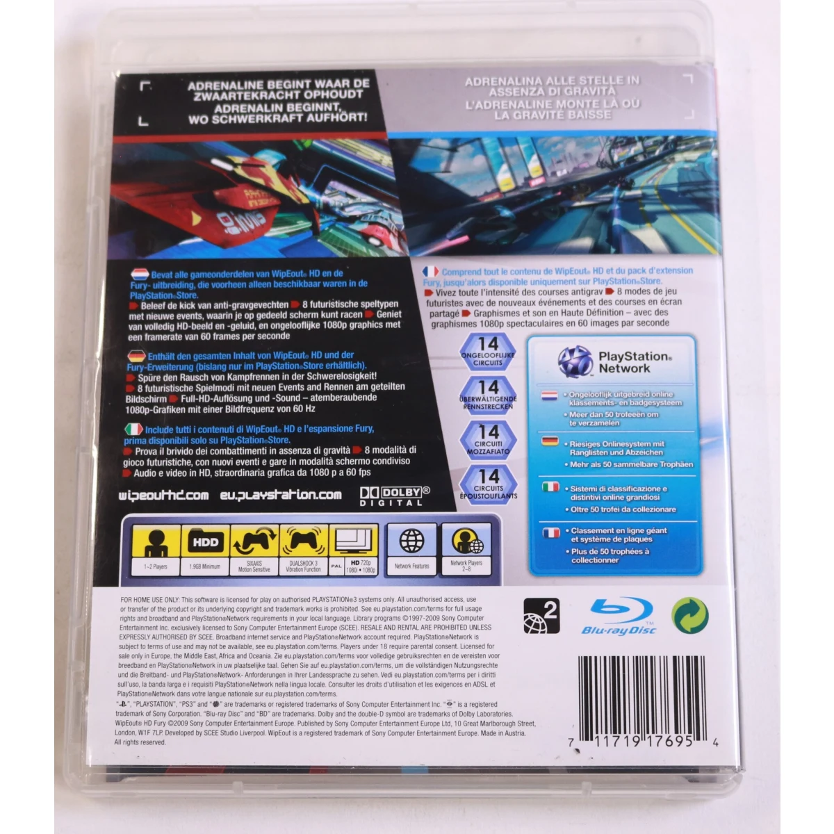PlayStation 3 - Wipeout HD Fury - productfoto 3