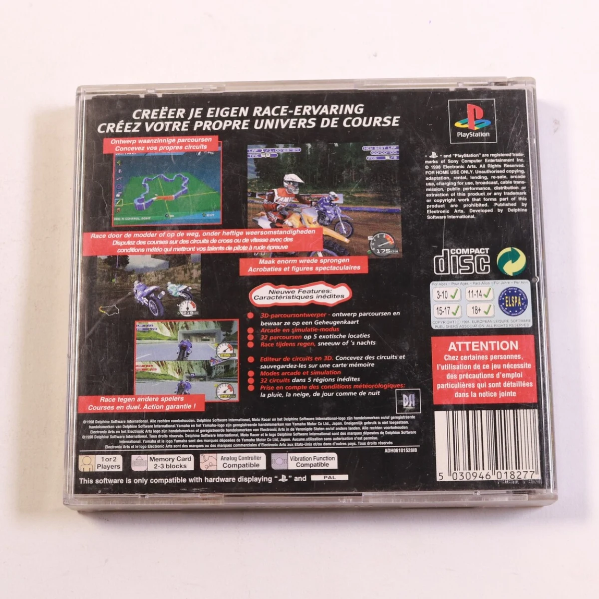 PlayStation 1 - Moto Racer 2 - productfoto 3