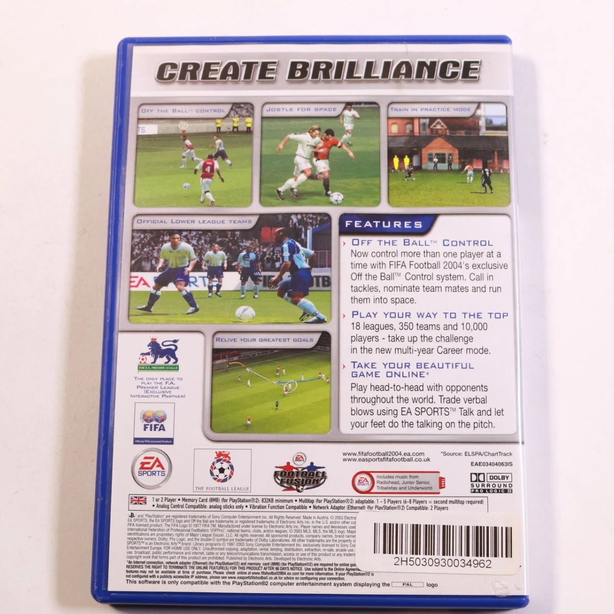 PlayStation 2 - FIFA Soccer 2004 - productfoto 3