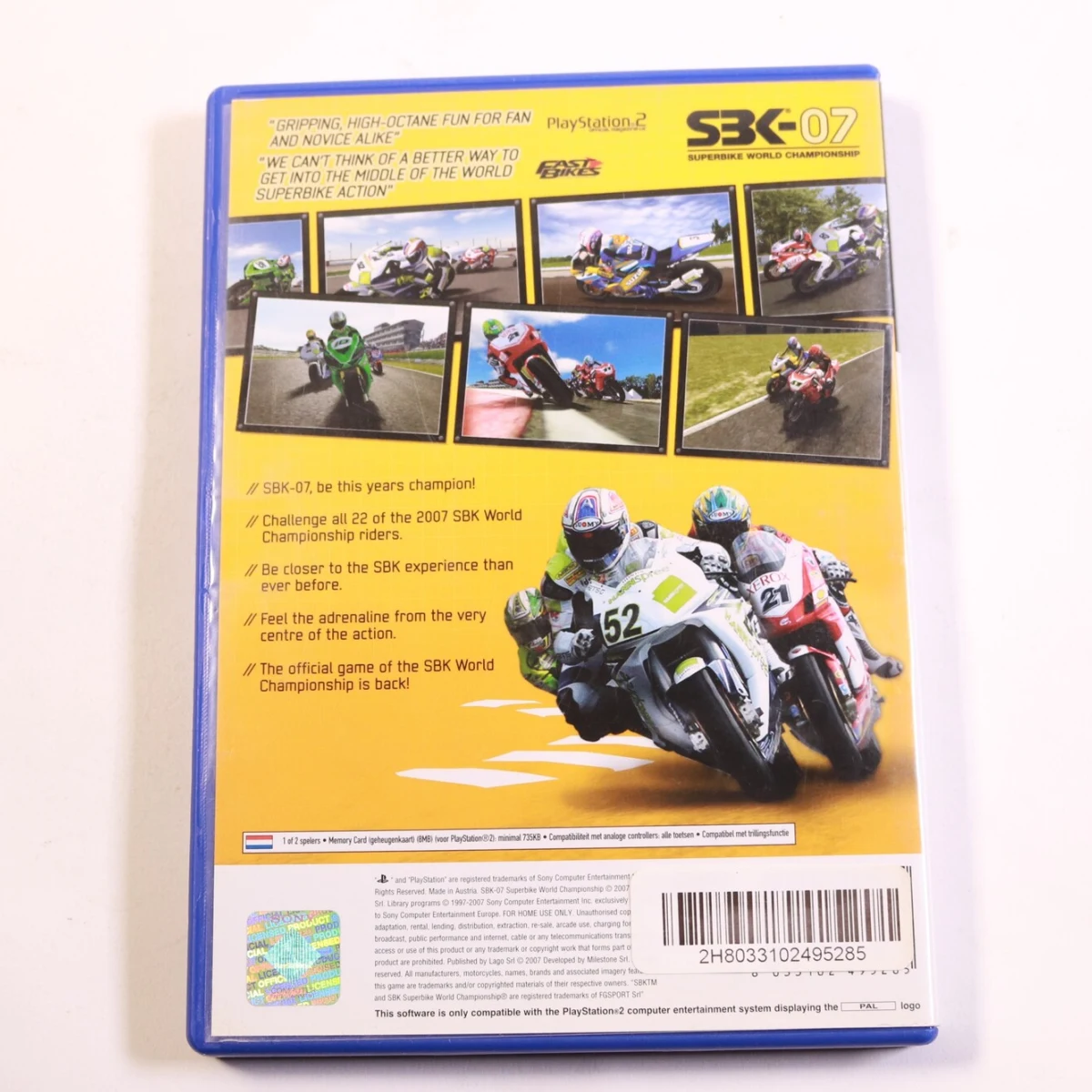 Playstation 2 - SBK-07: Superbike World Championship - productfoto 3