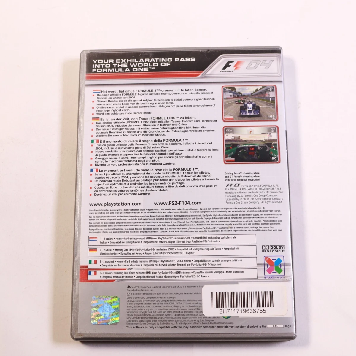 Playstation 2 - Formula One 04 [Platinum] - productfoto 3