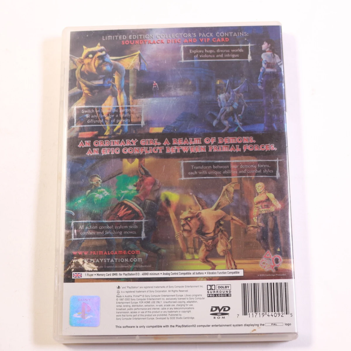 PlayStation 2 - Primal Rage [Collector's Edition] - productfoto 3