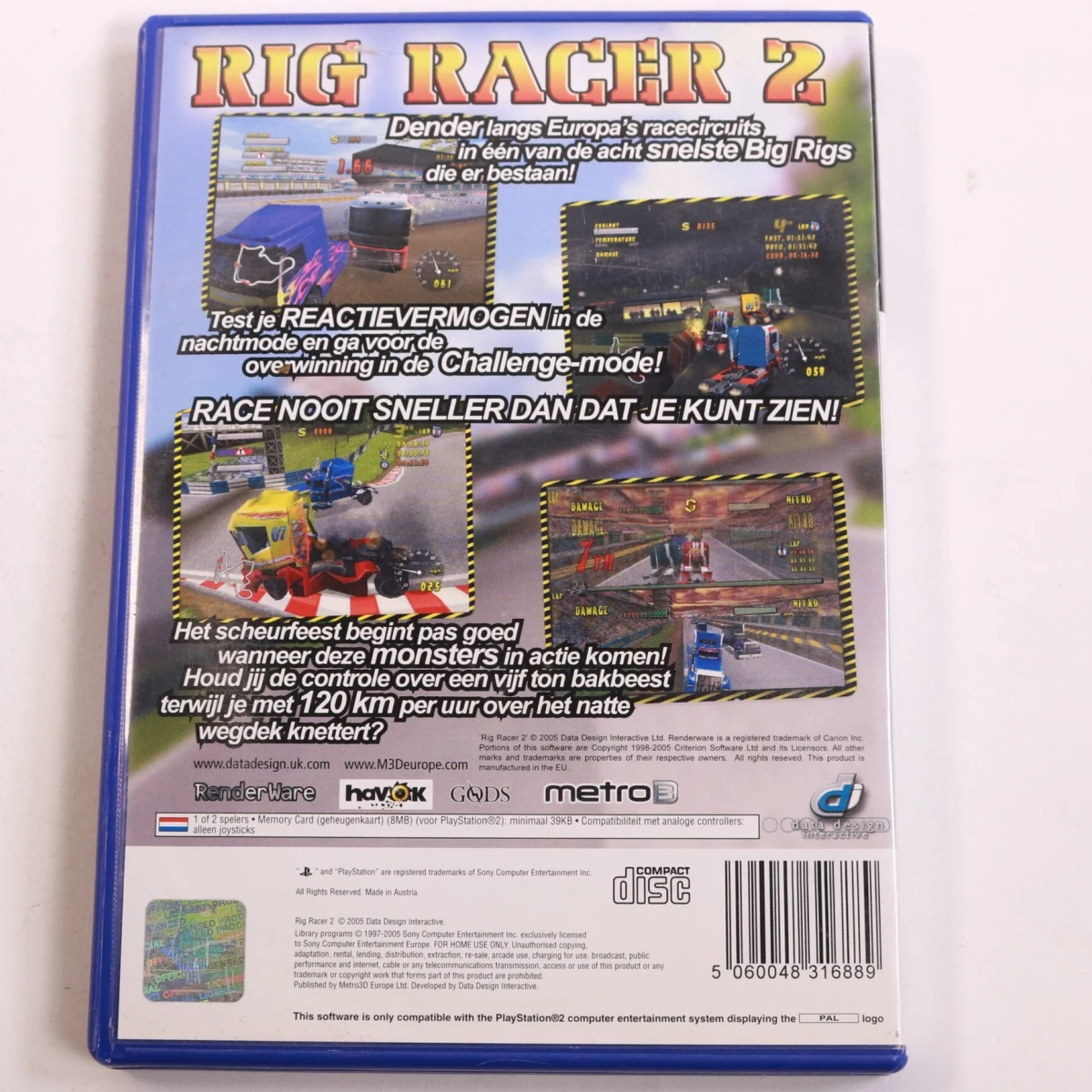 PlayStation 2 - Rig Racer 2 - productfoto 3