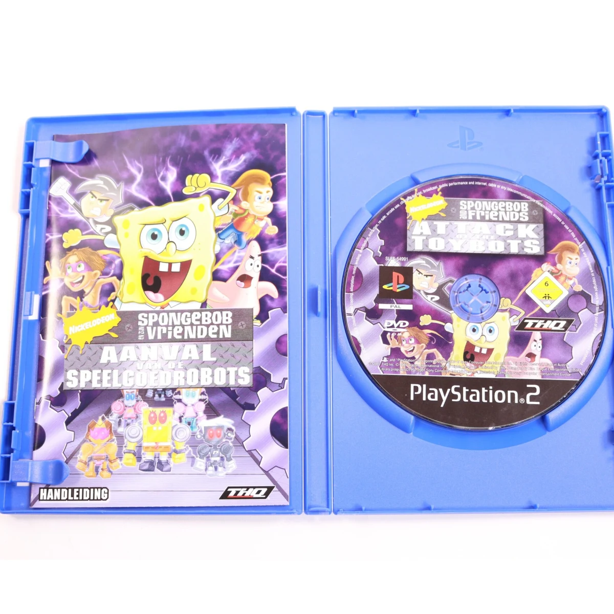 PlayStation 2 - Spongebob en zijn vrienden: Aanval van de Speelgoedrobots - productfoto 2