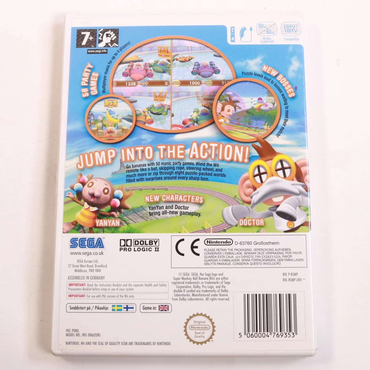 Wii - Super Monkey Ball: Banana Blitz - productfoto 3