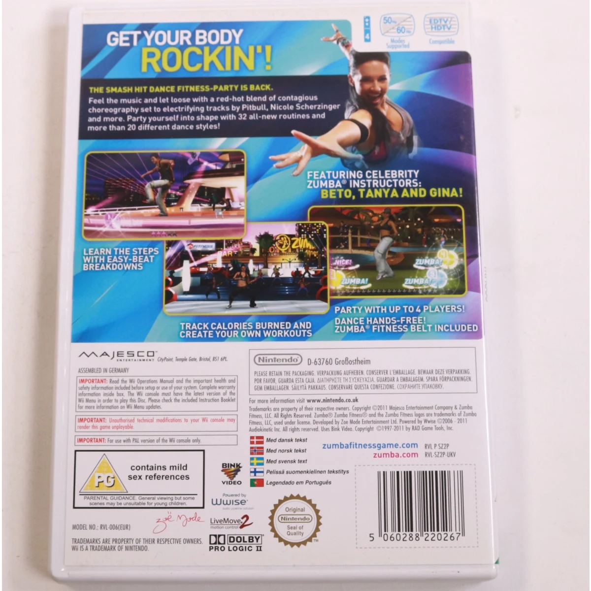 Wii - Zumba Fitness 2 - productfoto 3