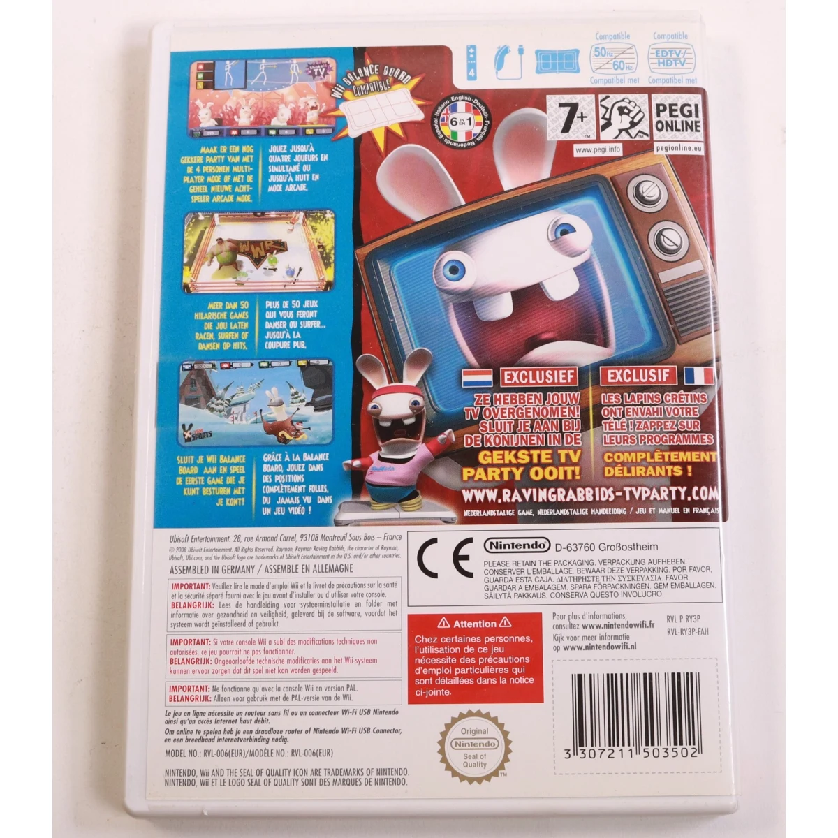 Wii - Rayman Raving Rabbids - productfoto 3