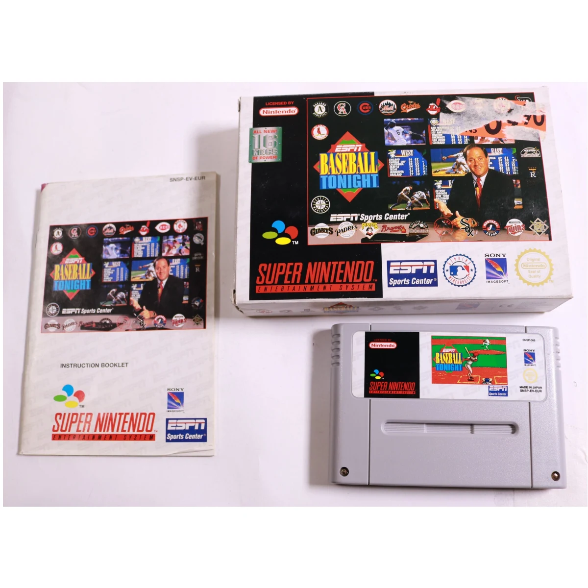 SNES - ESPN Baseball Tonight - Boxed CIB