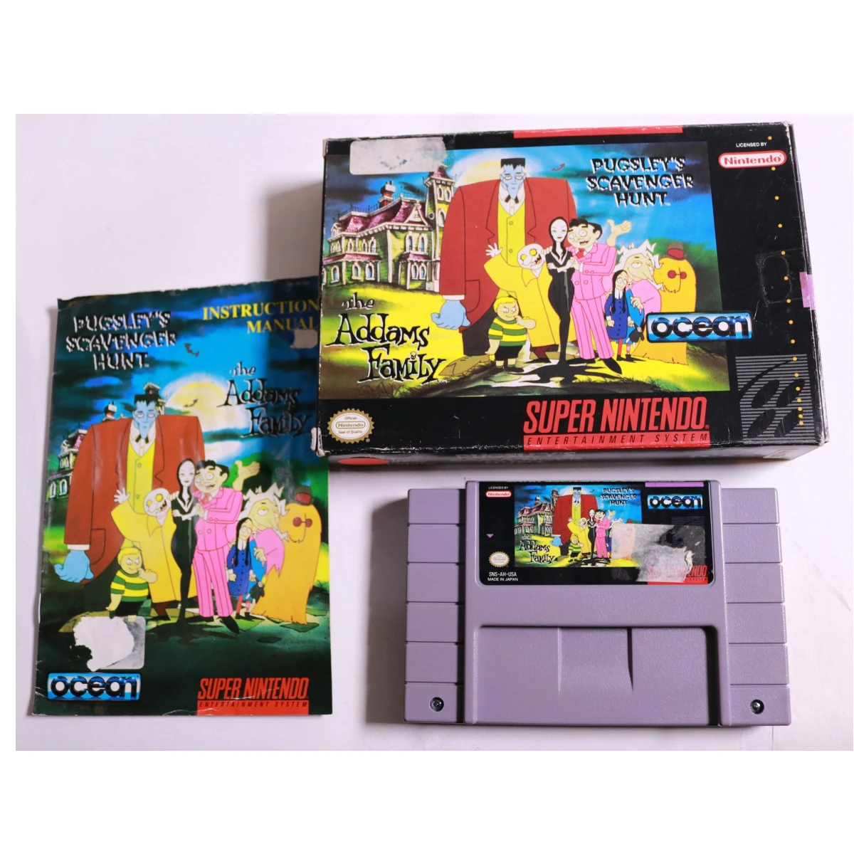 SNES - Addams Family Pugsley's Scavenger Hunt - USA - Boxed CIB