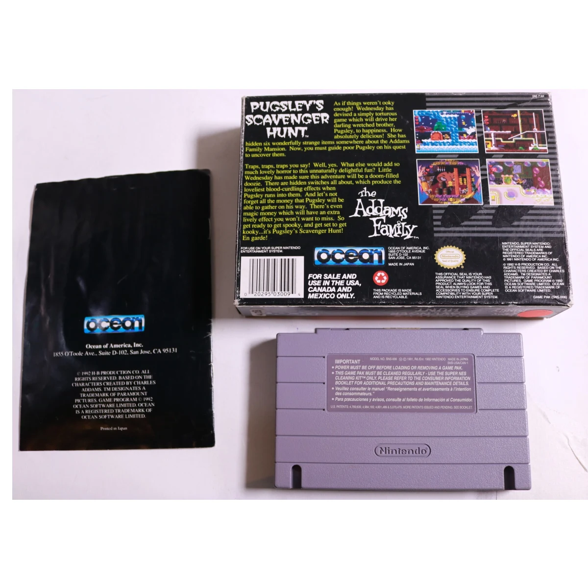 SNES - Addams Family Pugsley's Scavenger Hunt - USA - Boxed CIB - productfoto 3
