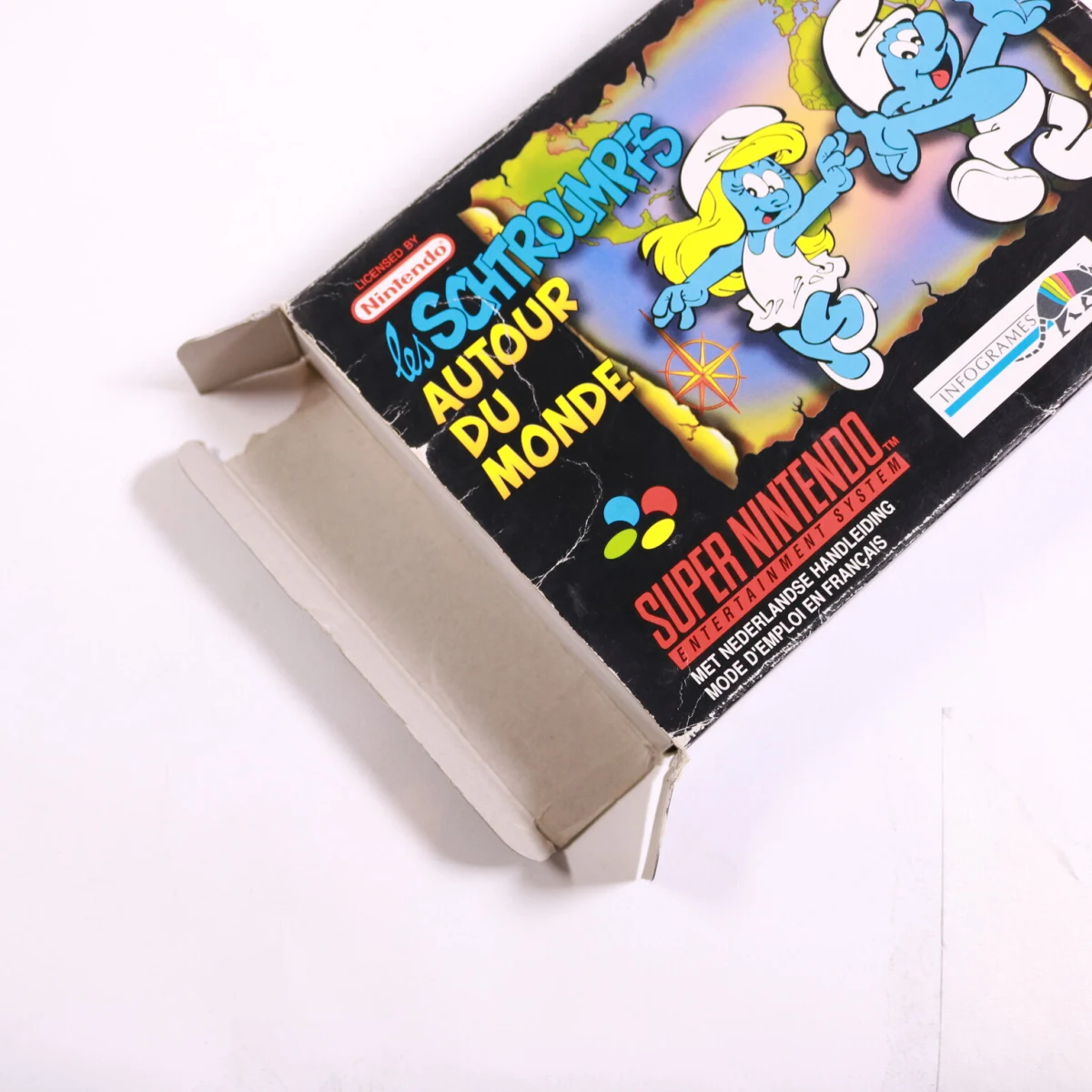 SNES - Les Schtroumpfs: Autour du Monde - Boxed CIB - productfoto 9