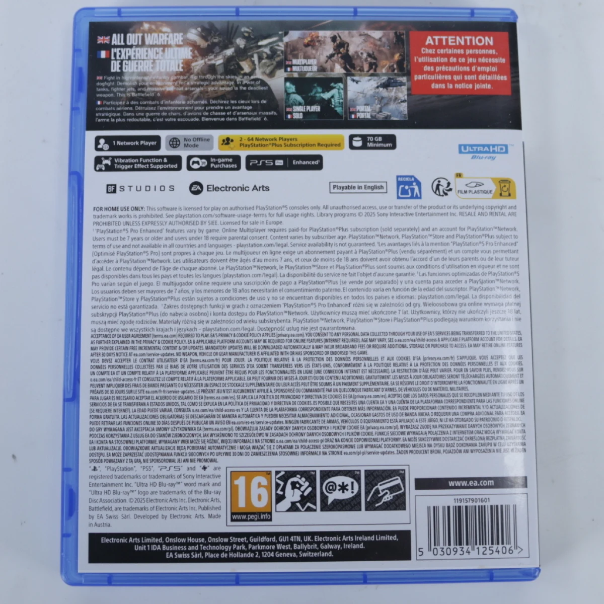 Playstation 5 - Battlefield 6 [Gebruikt] - Gebruikt - productfoto 2