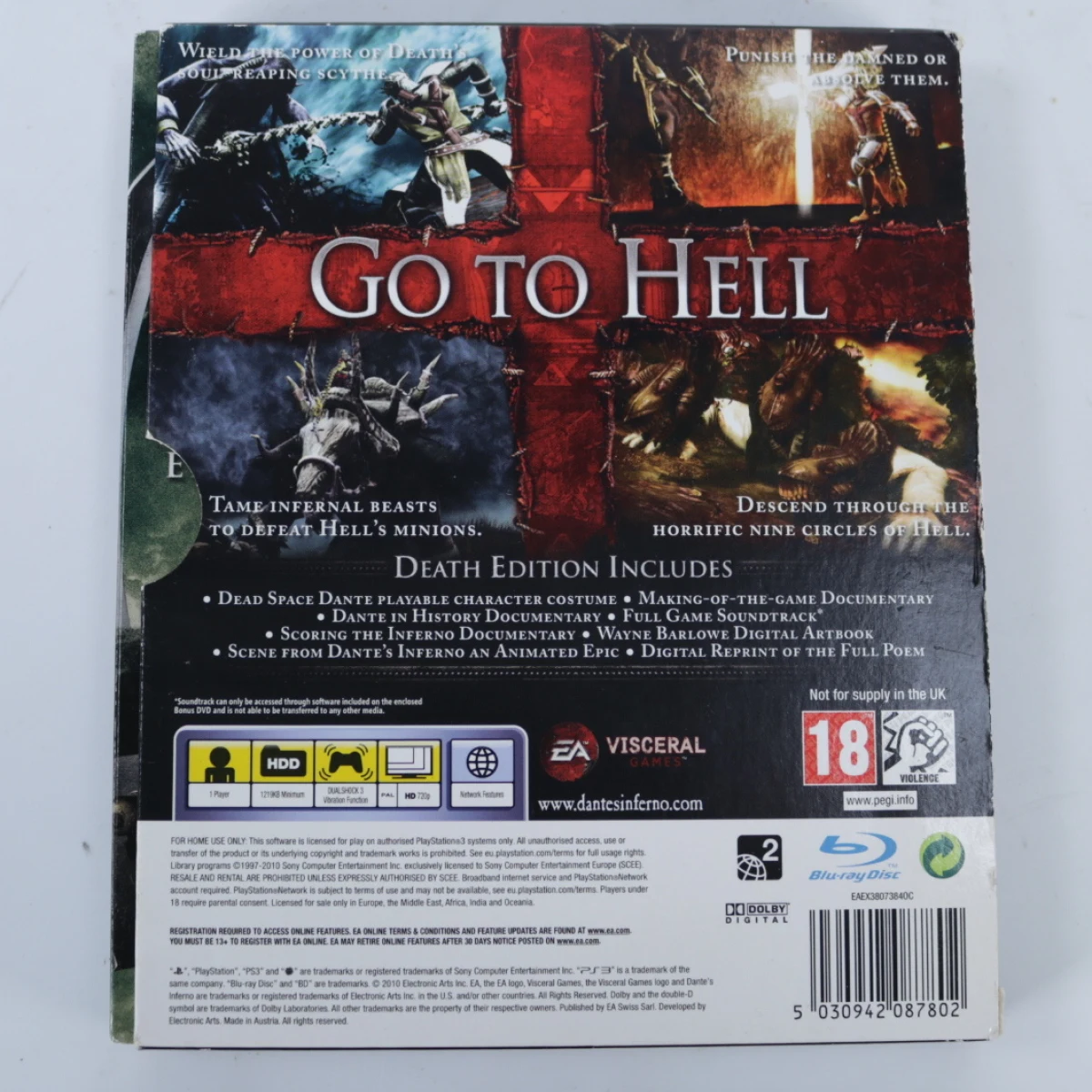 Playstation 3 - Dantes Inferno [Death Edition] - productfoto 2