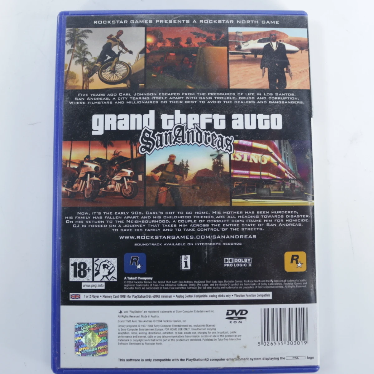 Playstation 2 - Grand Theft Auto San Andreas [No Manual] - productfoto 3