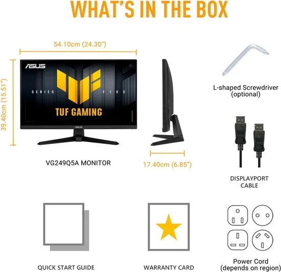 TUF Gaming VG249Q5A - Full HD Gaming Monitor - 200 Hz - 1 ms (Nieuw) - ASUS - Nieuw - productfoto 6