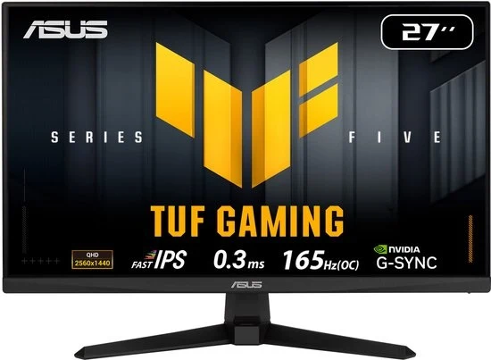 TUF Gaming VG27AQE5A - QHD Fast IPS Gaming Monitor - 165hz - 27 inch (Nieuw)