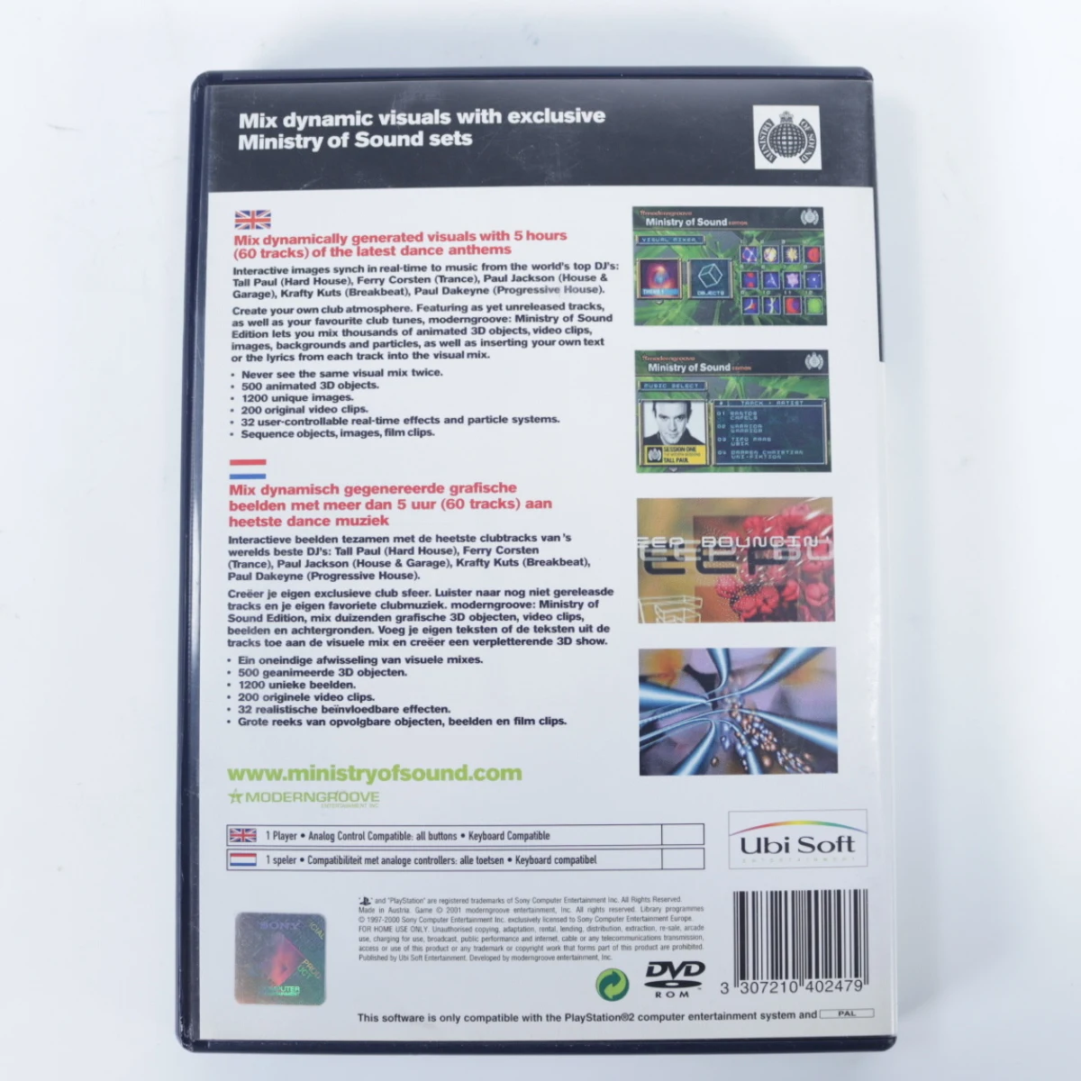 Playstation 2 - Moderngroove Ministry of Sound Edition - productfoto 2