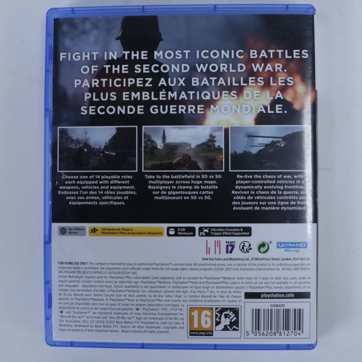 Playstation 5 - Hell Let Loose (No Manual) - productfoto 2
