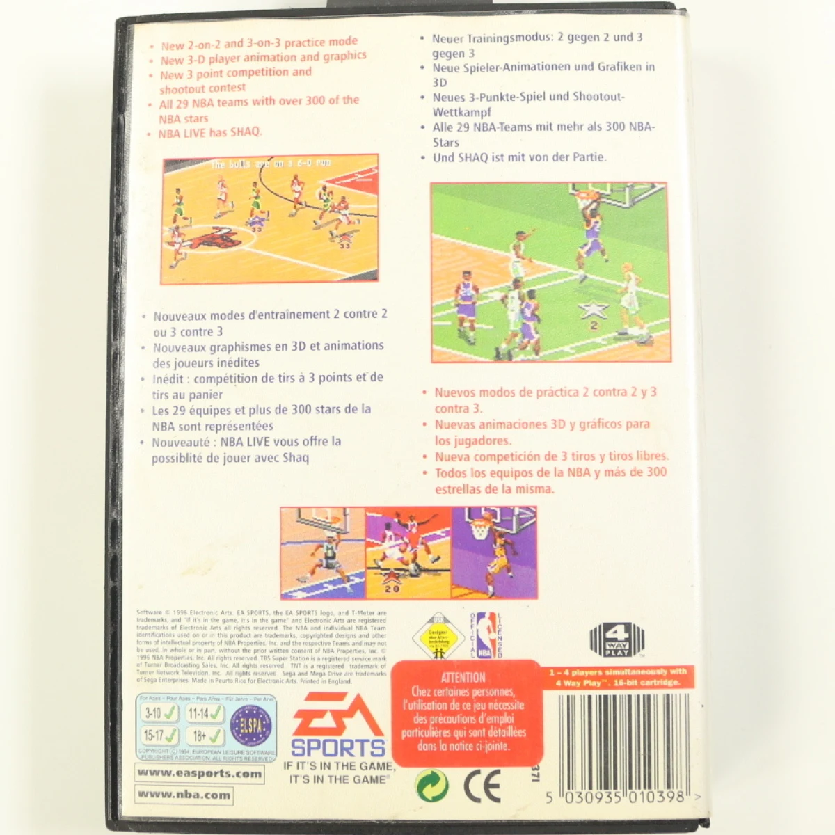 SEGA Genesis - NBA Live 97 - EA Sports - productfoto 6