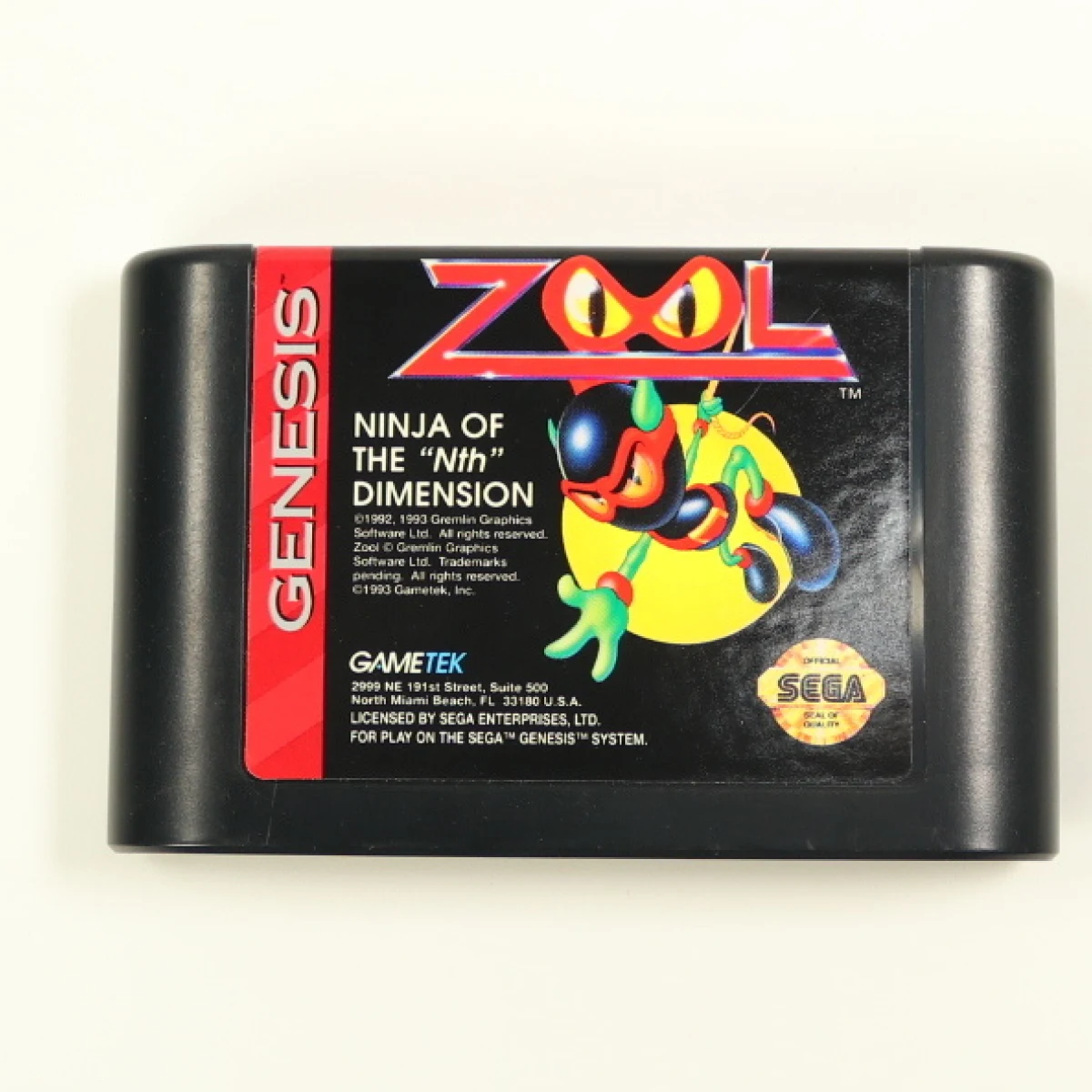 SEGA Genesis - Zool Ninja of the Nth Dimension - Gremlin Graphics - productfoto 3