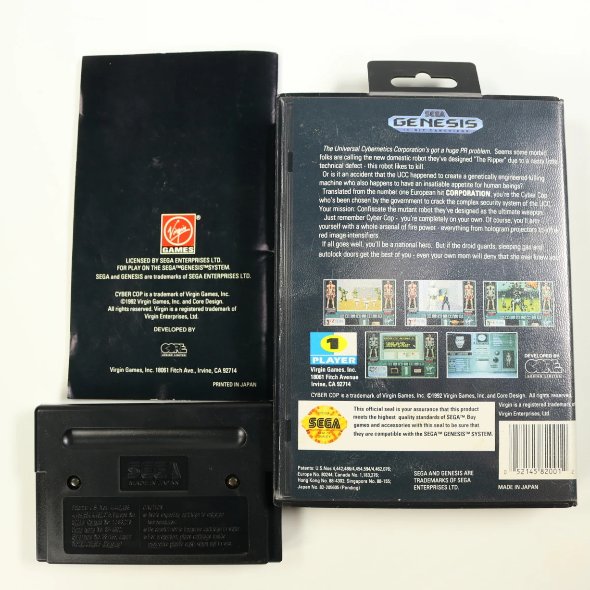 SEGA Genesis - Cyber-Cop - Sega - productfoto 2