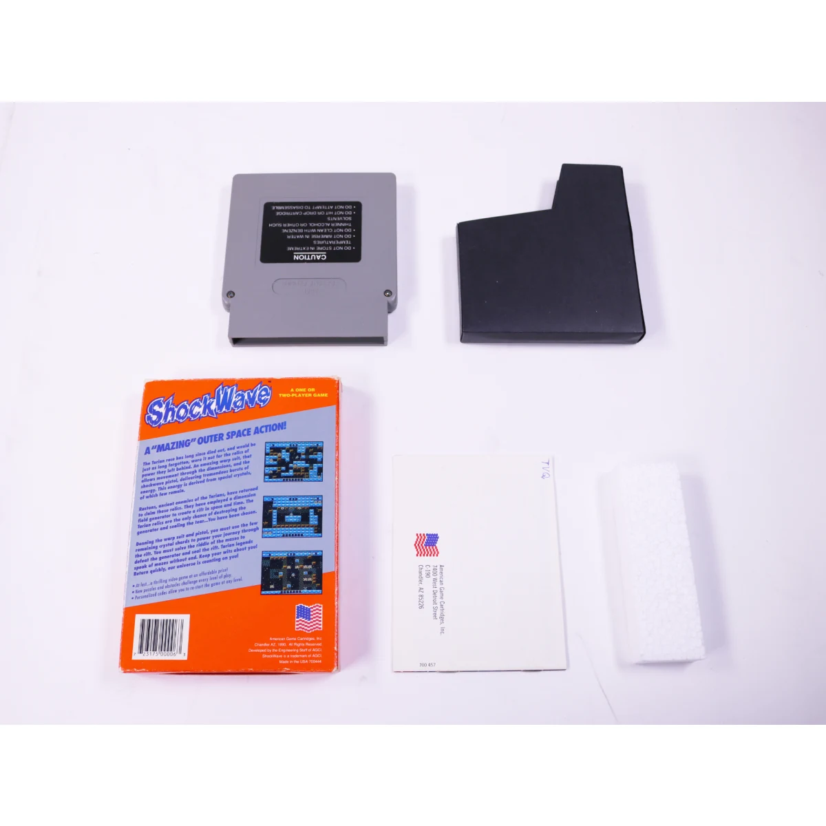 NES - ShockWave - USA - Boxed CIB - American Game Cartridges - productfoto 2