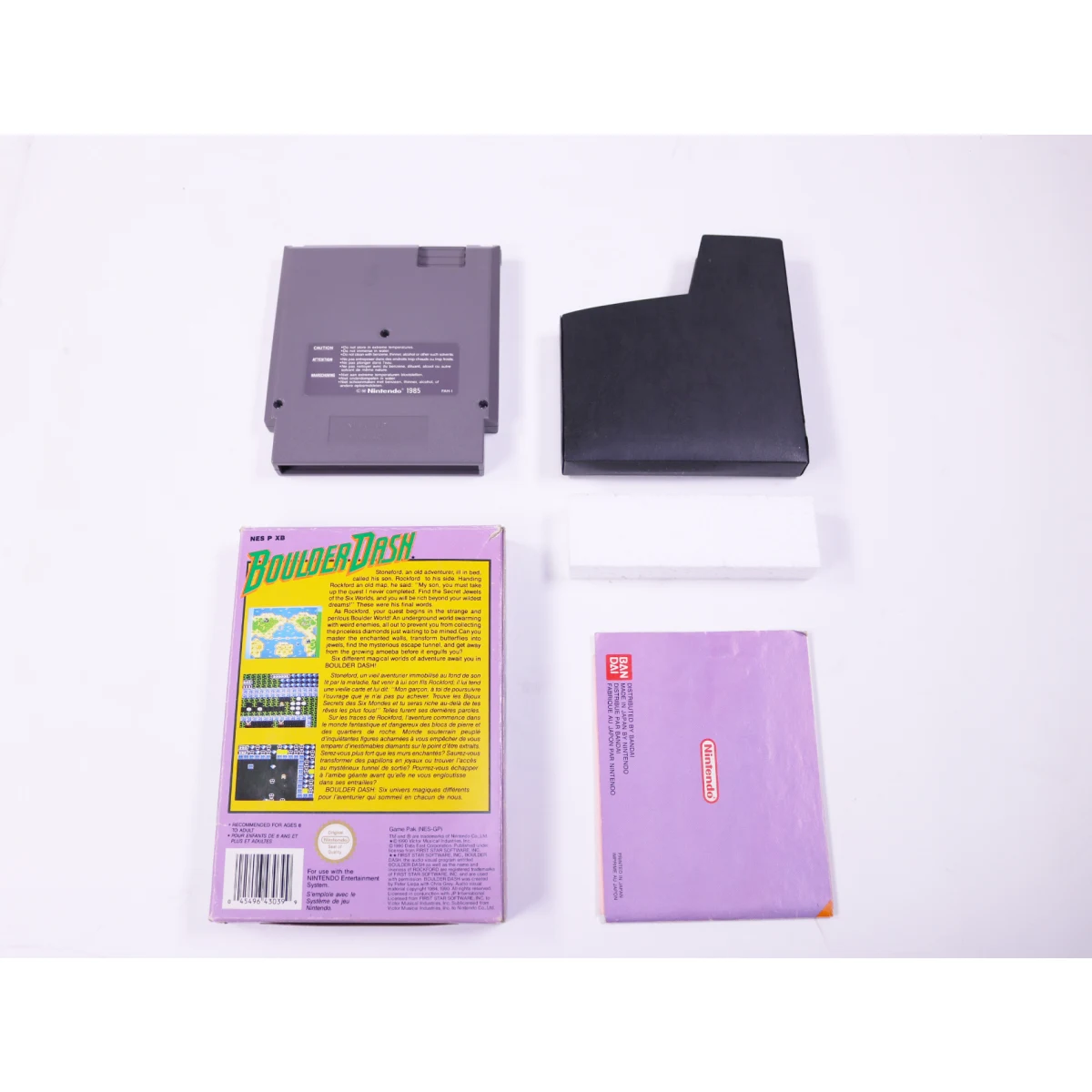 NES - Boulder Dash - Boxed CIB - First Star Software - productfoto 2
