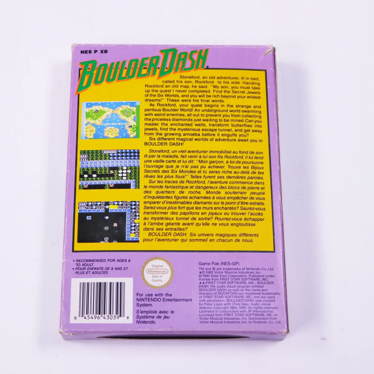 NES - Boulder Dash - Boxed CIB - First Star Software - productfoto 4