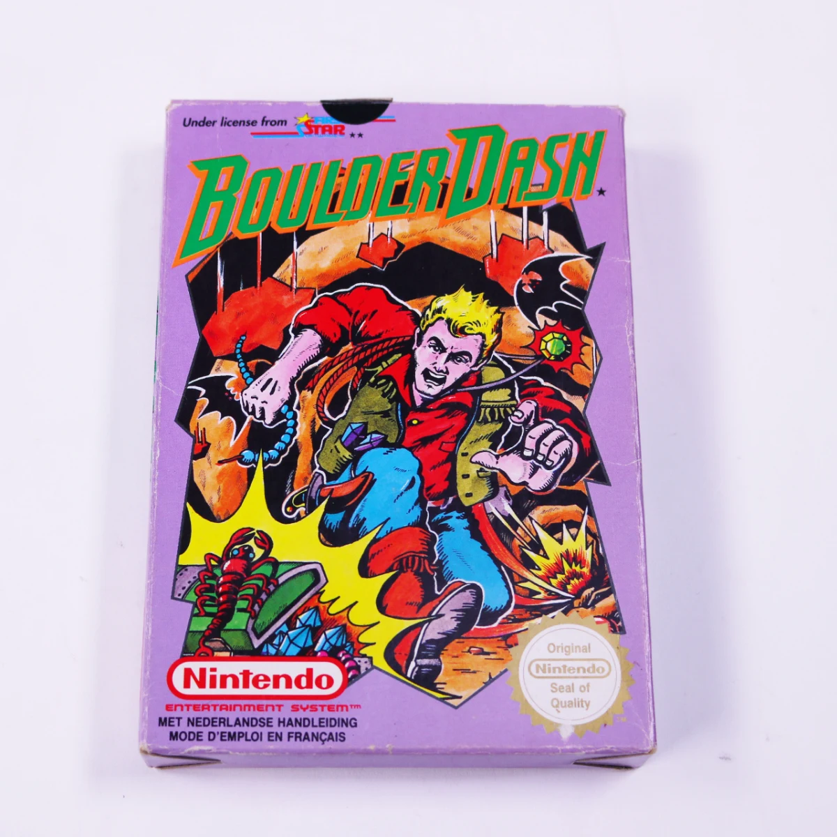 NES - Boulder Dash - Boxed CIB - First Star Software - productfoto 3
